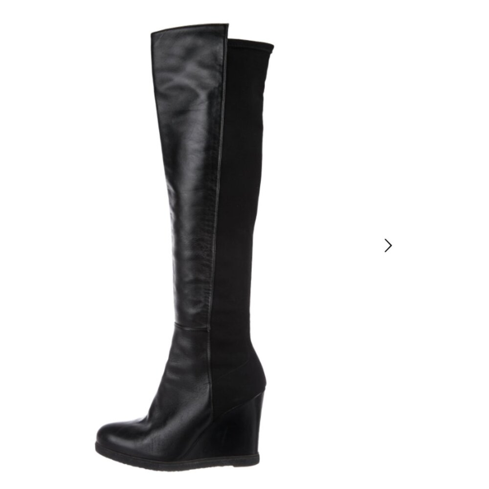 Stuart Weitzman - Knee-High Wedge Boots, Sz 8